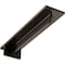 Ekena Millwork Heaton Hidden Support Steel Bracket w/ 10" Support Depth, Antiqued Brass 3"W x 14"D x 2"H BKTM03X14X02HEABS - alternate 1